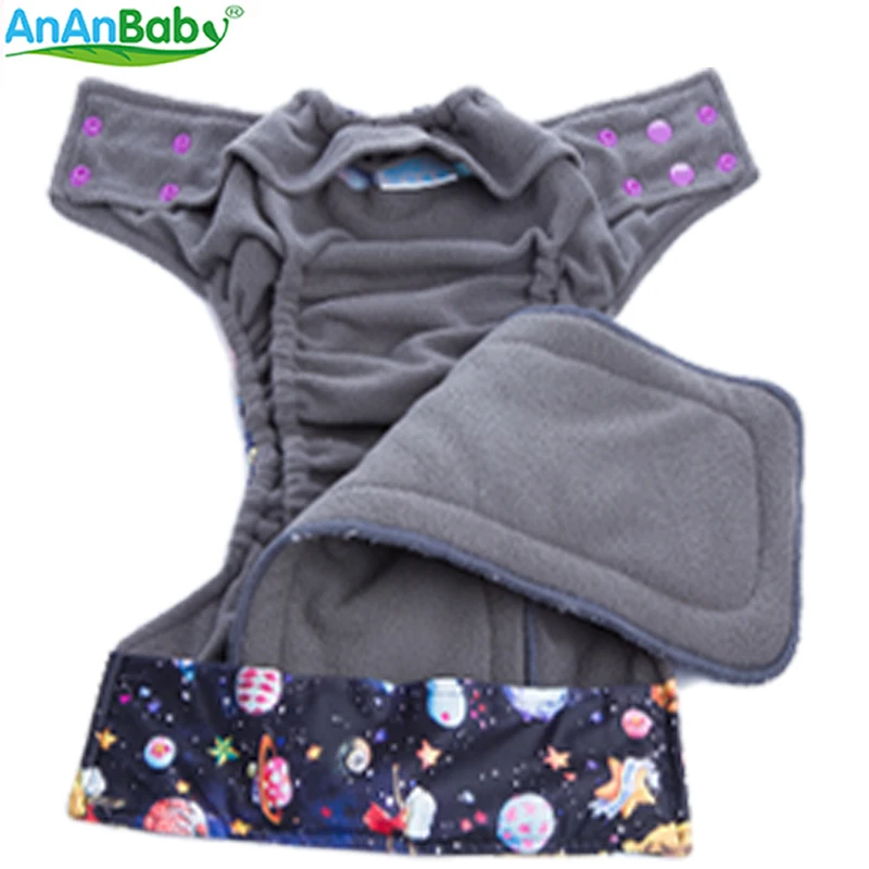 Ananbaby AI2 ткань Подгузники с 4 Слои бамбуковый угольный вкладыш со вставкой 2018 | Мать