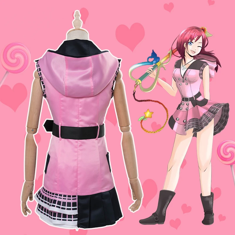 Униформа Kairi из аниме Kingdom Hearts III для женщин и взрослых костюм косплея на Хэллоуин