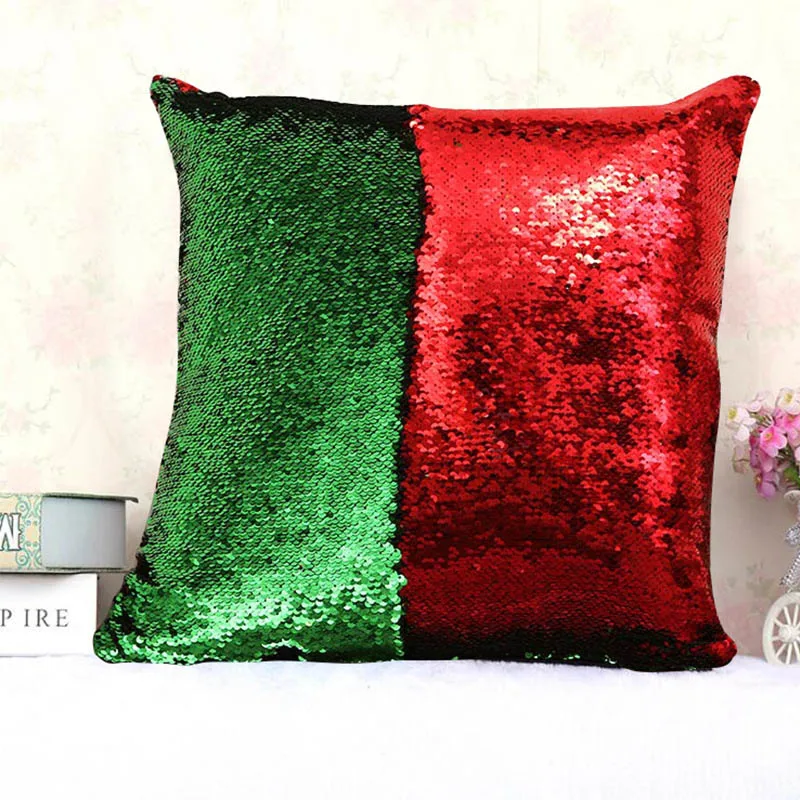 Poszewka 40x40 см блестящий чехол для подушки DIY меняющий цвет Fundas almohadones Подушка-чехол Золотой Серебряный Красный Черный