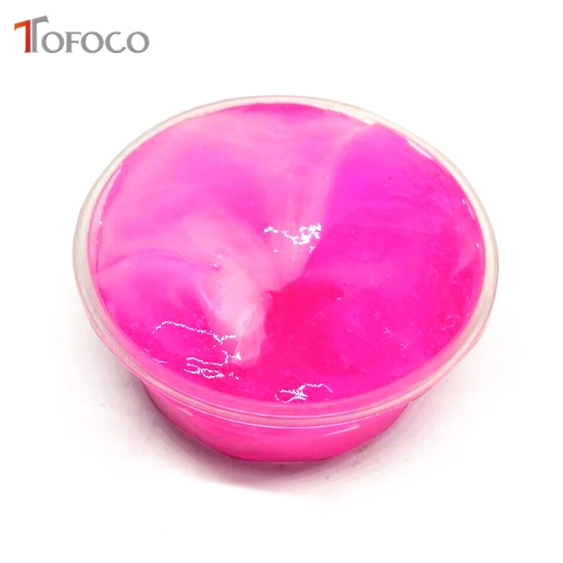 TOFOCO разноцветные прозрачные слизи игрушки для детей Diy Slime Box Cristal Clay Mud Lizun тесто