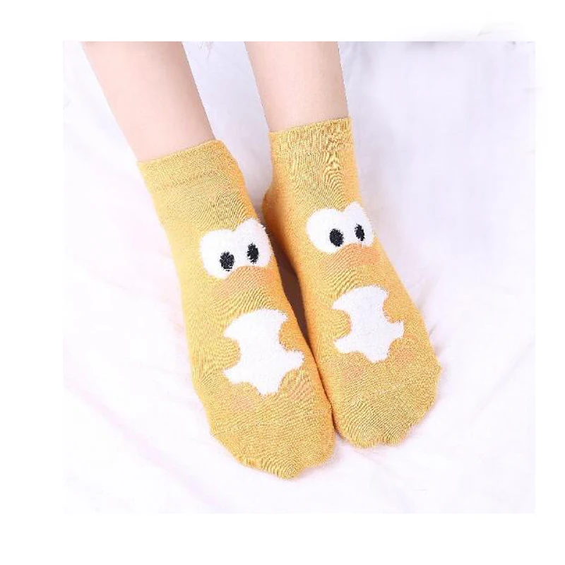 LETSBUY 5 pairs/lot woman socks set women cotton invisible female cartoon animal pattern lady slippers NO BOX | Женская одежда