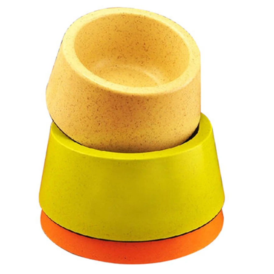 Бамбуковое волокно общая миска для собак Экологичная воды собака Plato Para Perro еда