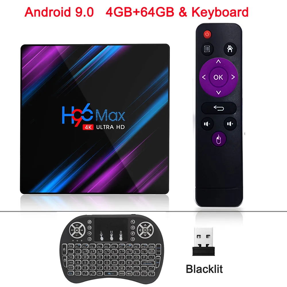 4GB 64GB Keyboard XGODY H96 MAX Android 9,0 Smart tv BOX RK3318 Четырехъядерный 4 ГБ 32 ГБ/64 ГБ медиаплеер 2,4G/5G двойной wifi телеприставка Bluetooth 4,0 - Цвет: 4GB 64GB Keyboard