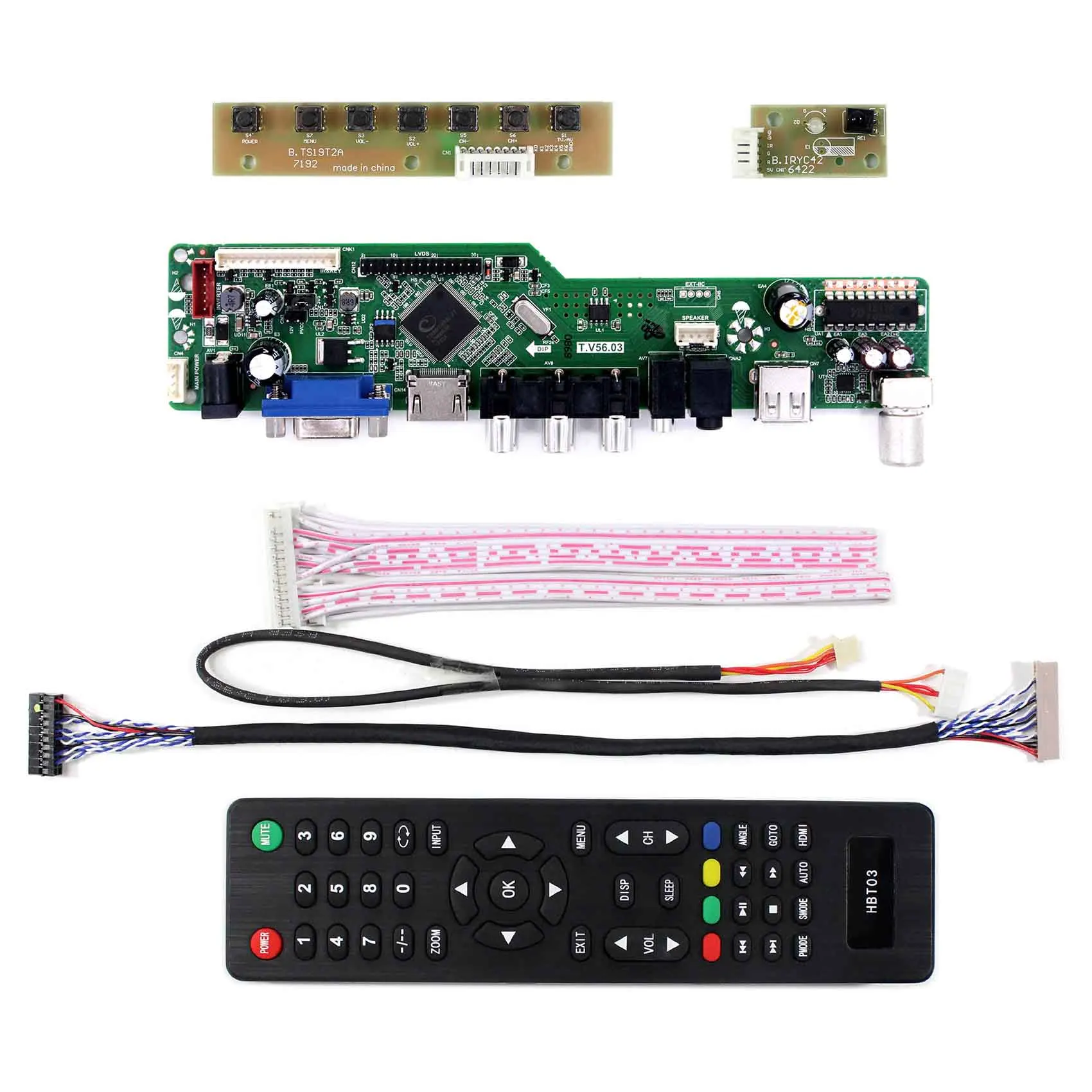 1024X768 Resolution T.V56.03 for 15inch LCD Screen G150XGE-L04 H DMI VGA AV USB RF Board | Электроника