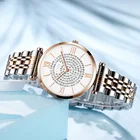 Часы женские кварцевые со стальным браслетом, люксовые брендовые наручные, подарок для женщин