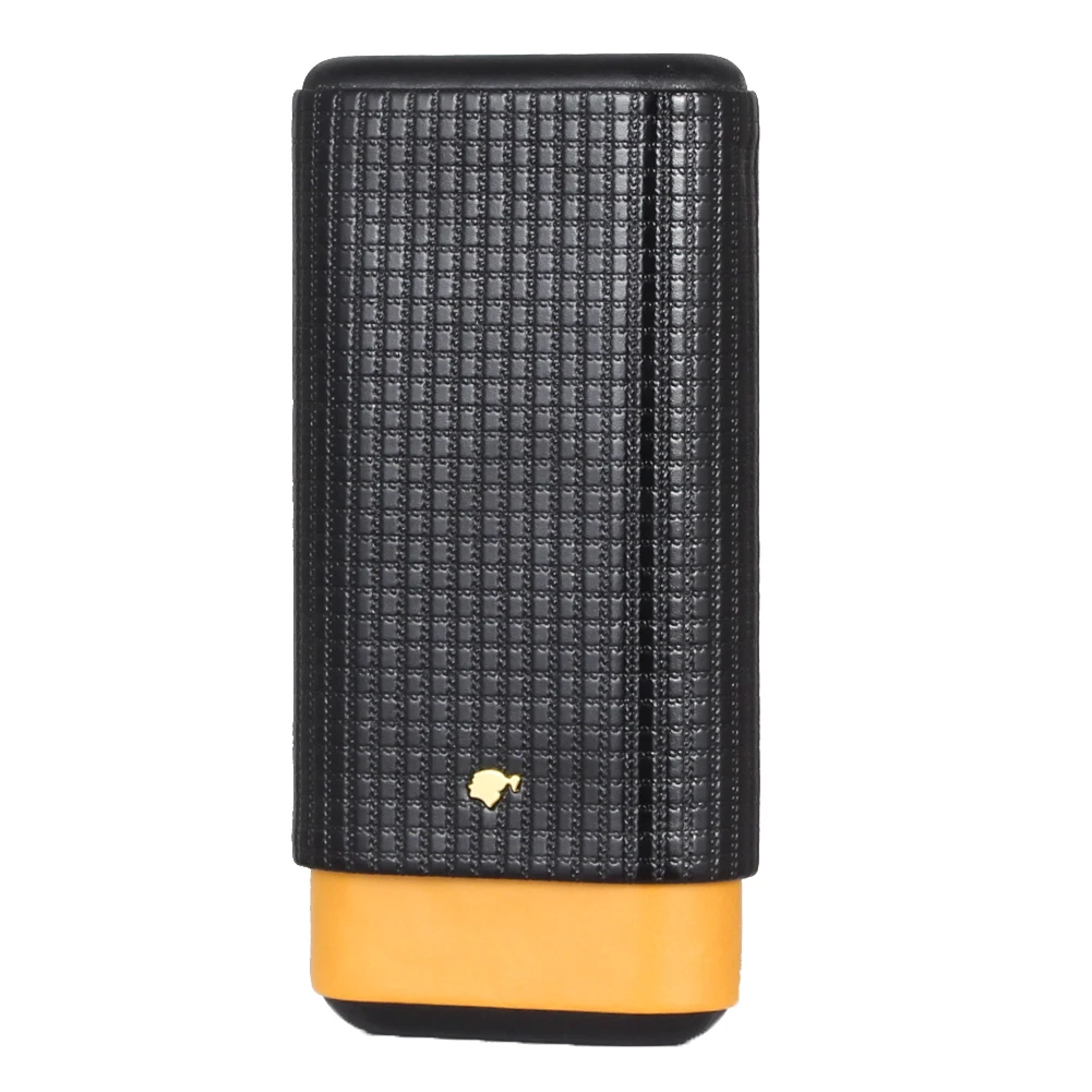 Кожаный дорожный Чехол для сигар COHIBA Humidor портативный держатель в виде трубки