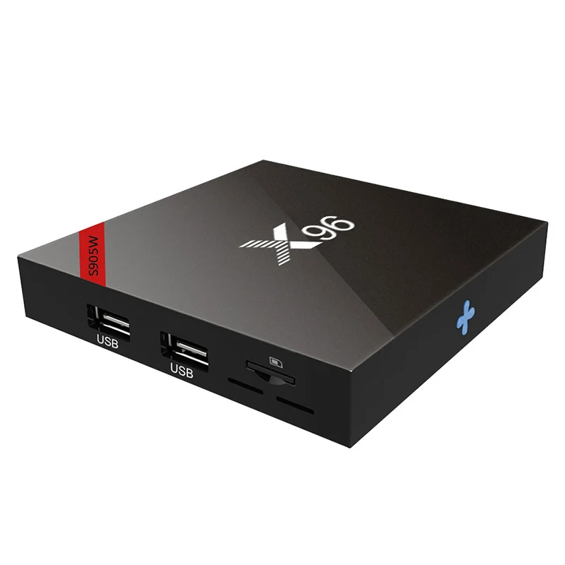 X96W Android 7,1 Sart ТВ-приставка мини-приставка ТВ Amlogic S905W 1+ 8G 2+ 16G Поддержка bluetooth 2,4 ГГц WiFi 4K H.265 смарт-медиаплеер