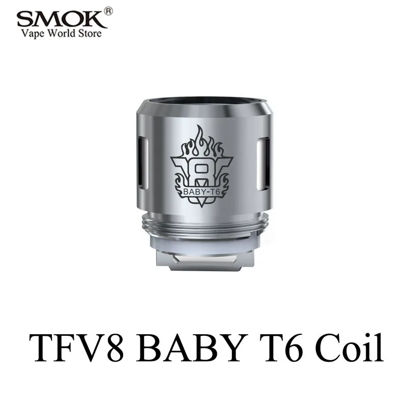 Электронная сигарета SMOK TFV8 детская катушка T6 Alien G150 G320 G Priv Al85 GX2/4 T Stick V8 Big BABY Core