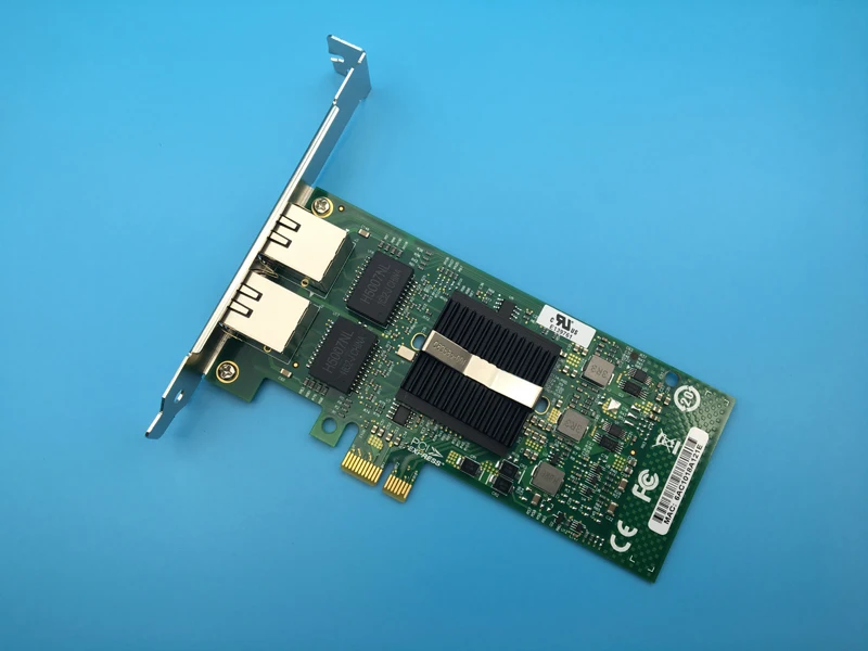 Сетевая карта Gigabit Ethernet с двумя портами PCI E x1 82576 адаптер сервера для агрегации/ROS