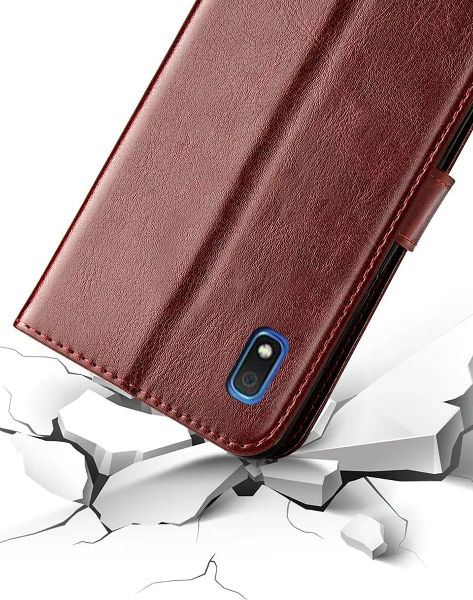 Роскошный кожаный чехол-книжка для samsung A10, чехол для телефона, чехол для телефона samsung Galaxy A10 A10S A 10 SM-A105F A105 A105F, чехол