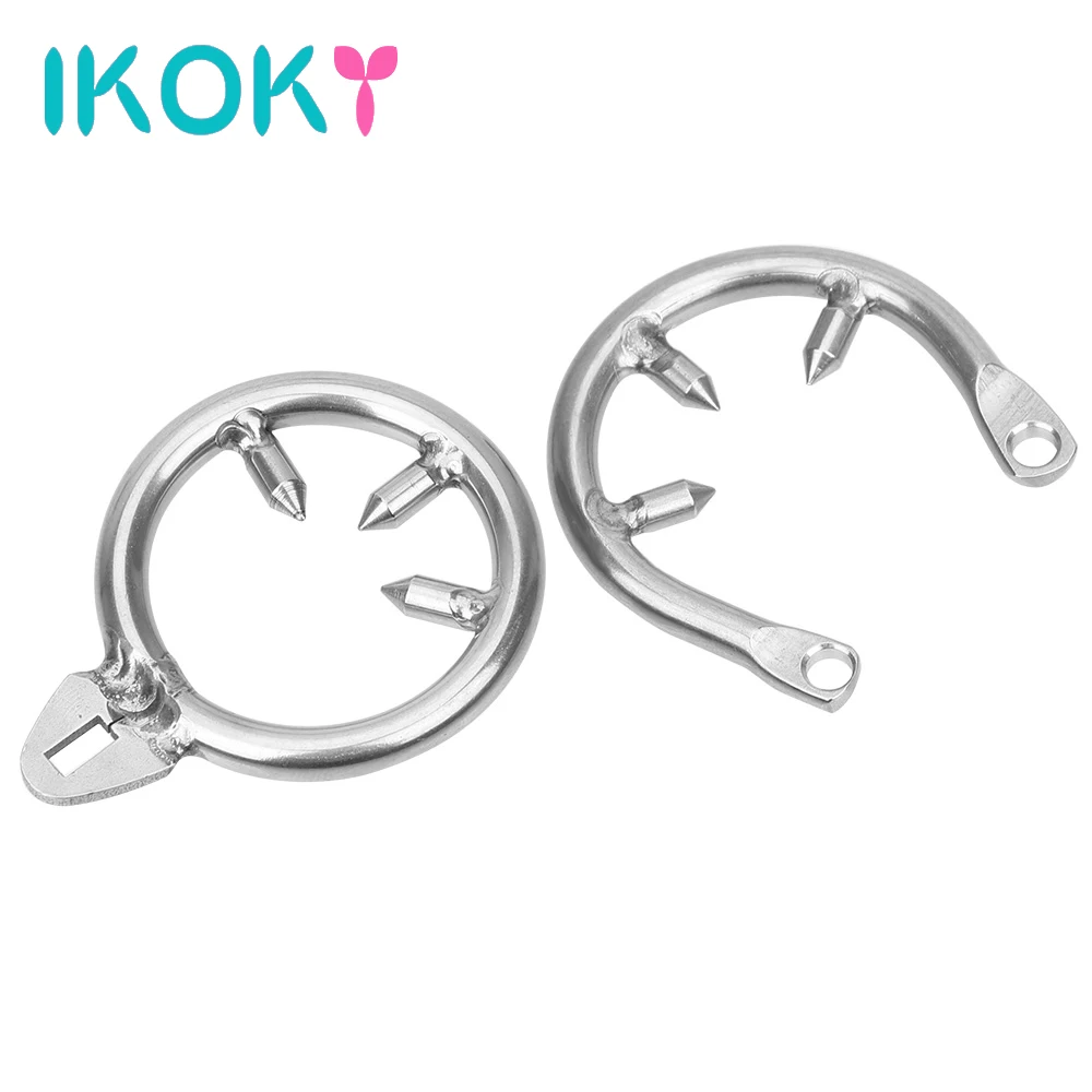IKOKY аксессуары из нержавеющей стали для клетки петуха фиксатор пениса
