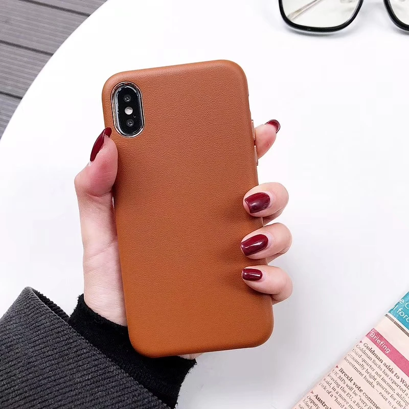 Роскошный модный мягкий кожаный чехол для Apple iphone 6 6S 7 8 Plus X XR XS максимальный чехол Ip 7plus 8plus XsMax красные черные розовые синие чехлы