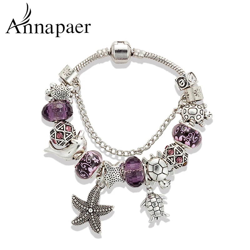 ANNAPAER новый браслет с подвесками дельфинов в океаническом стиле для женщин модные