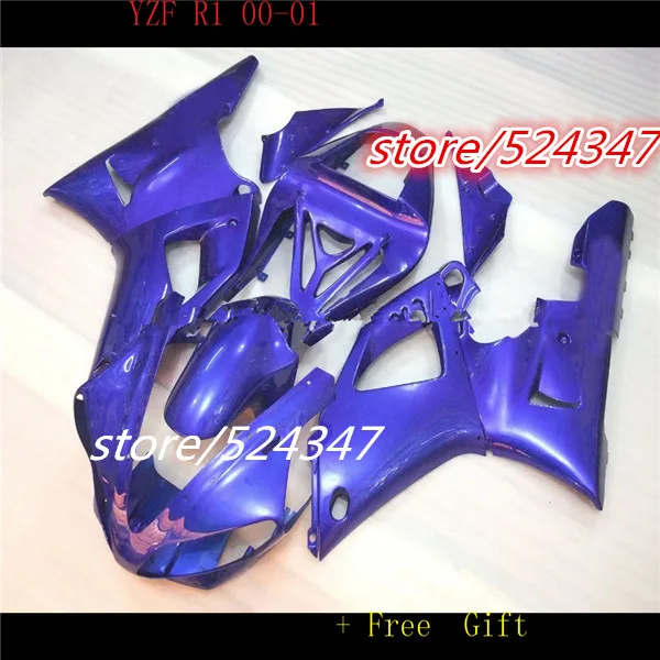 

Nn-YZF R1 YZF 1000 2000-2001 YZF-R1 gloss blue YZF-1000 YZFR1 00 01 2000 2001 ALL Blue YZF1000 Fairings for Yamaha