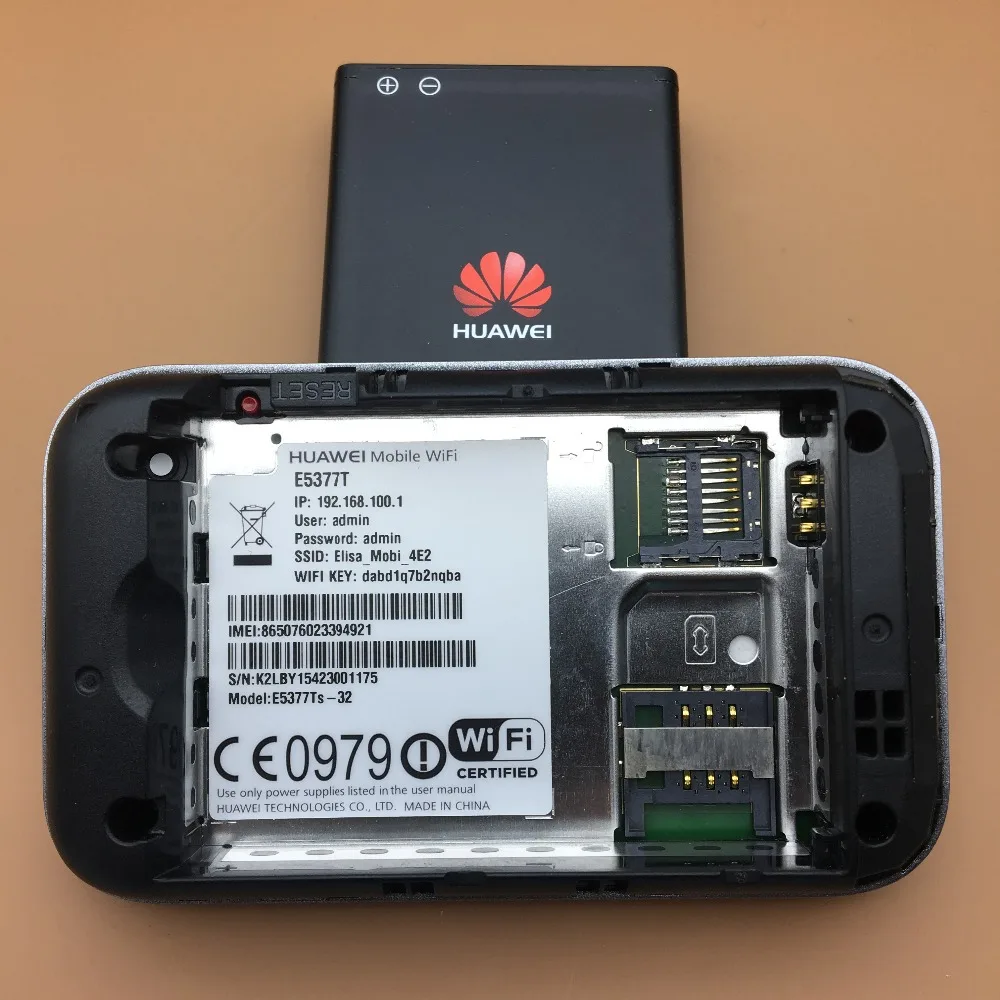 Разблокированный huawei E5377T LTE FDD Cat4 150 Мбит/с 4G Карманный Wi-Fi роутер Мобильная точка доступа