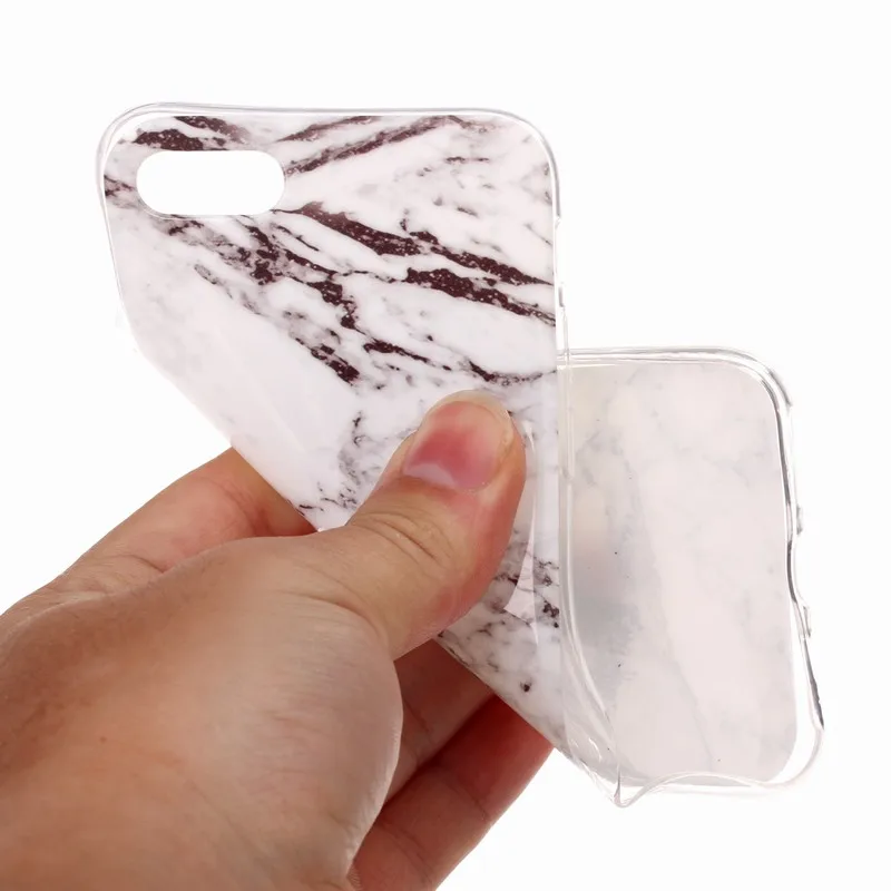 Portefeuille мраморный узор фиолетовый мягкий гибкий из ТПУ тонкий защитный чехол для