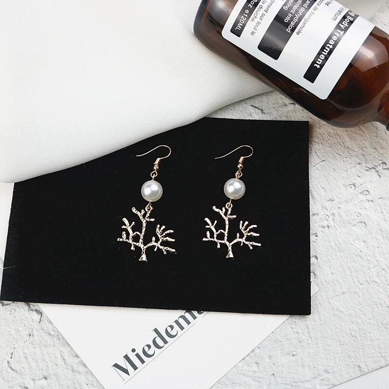 Корейская звезда того же абзаца крутая мода имитация жемчуга с кисточкой серьги