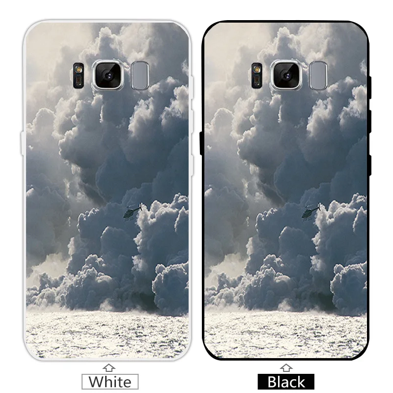 5.8&quot For Samsung Galaxy S8 Stone Case Clear Soft Silicone for G955F G950F Fundas Capa S 8 Back Cover |