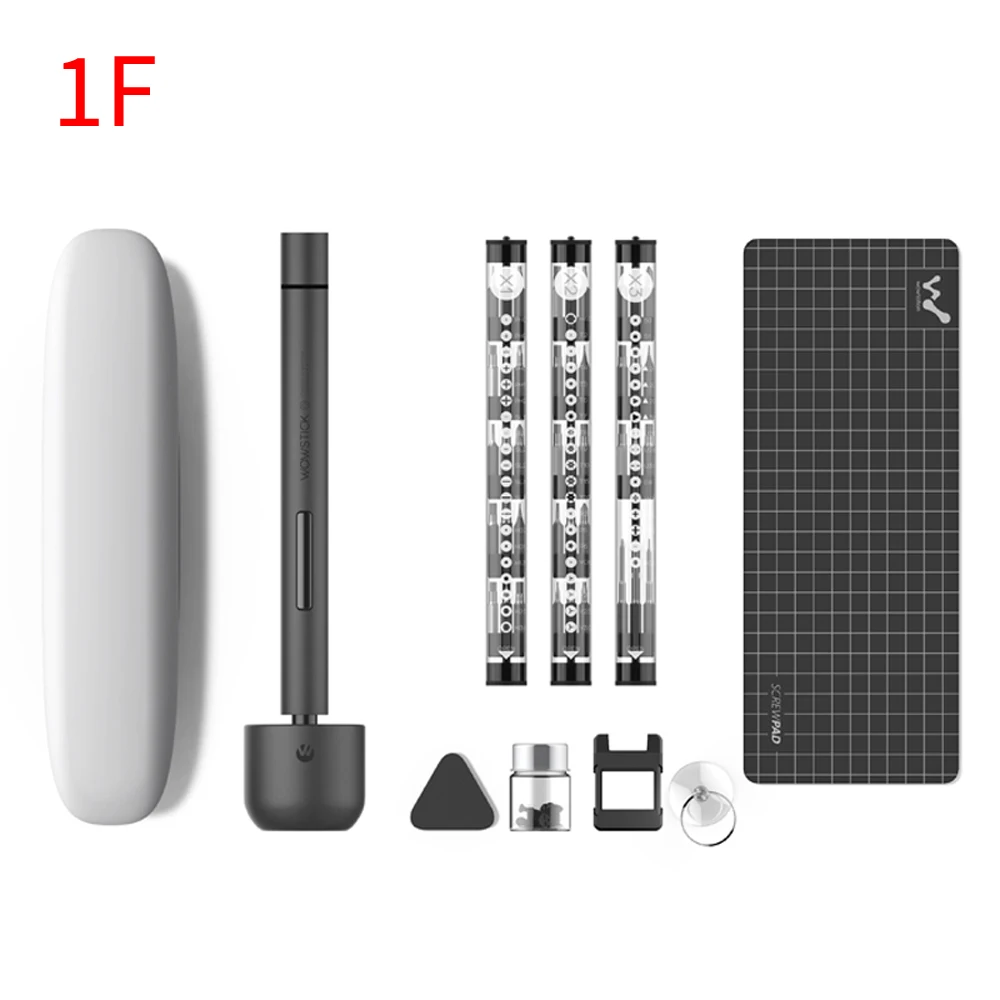 new-1F Wowstick 1 P/1F Pro обновленная версия электрическая отвертка 64 в 1 Набор Беспроводная зарядка мобильный телефон камера ноутбук ремонтный комплект - Цвет: new-1F