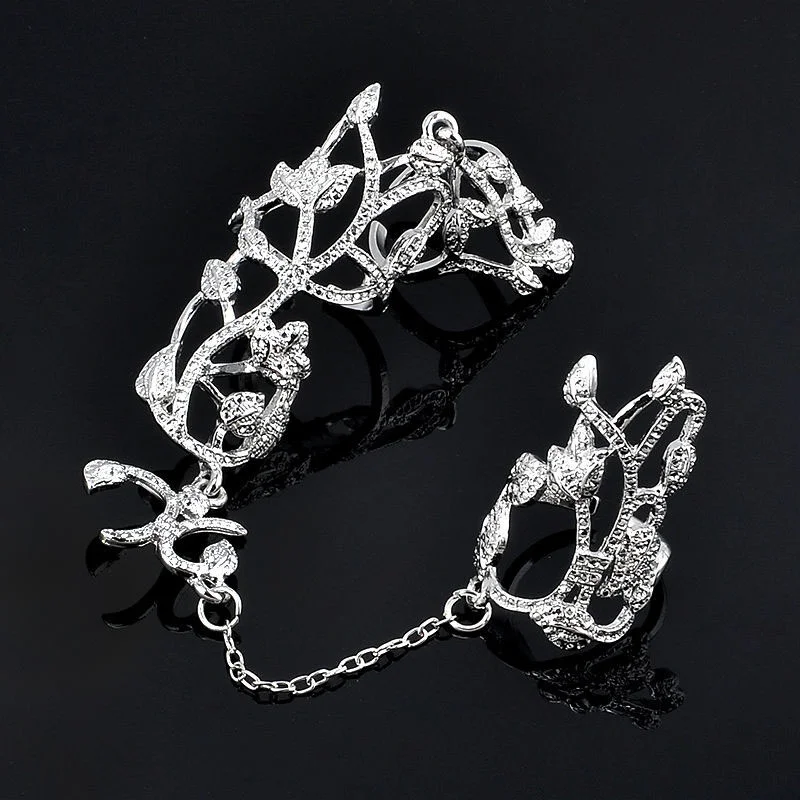 Кольцо с покрытием под золото и серебро 1 шт.|ring jewelry|knuckle armorsilver plated rings |