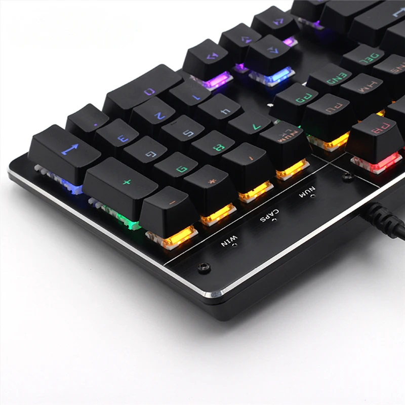 Игровая клавиатура Apedra 104 клавишная механическая RGB синий переключатель со