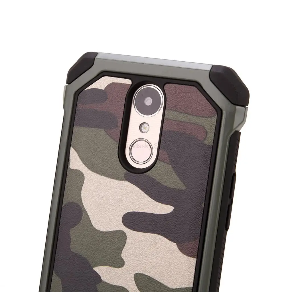 For LG K10 2017 Army Camo Camouflage Pattern back cover Hard Plastic Soft TPU Armor protective phone cases for k10 coque |