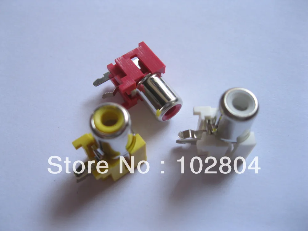 3 цветный разъем RCA для аудио и видео AV 15 шт. в партии|socket part|socket redsocket 478 motherboards for sale