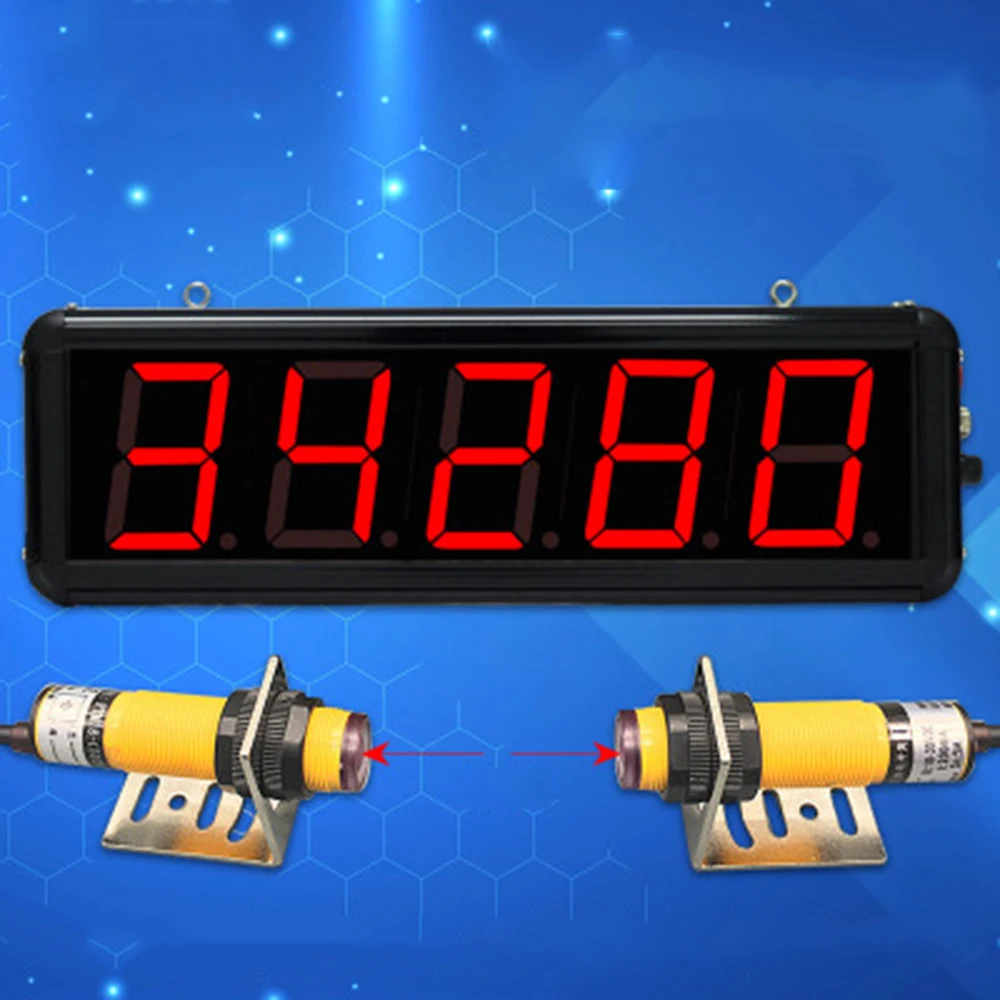 Светодиодный автоматический индукционный счетчик большого экрана/Инфракрасный