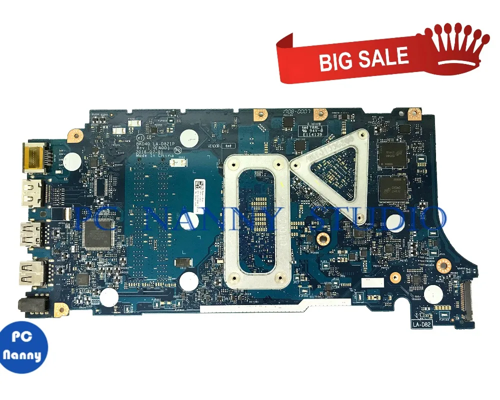 Материнская плата PCNANNY 0V736W V736W для ноутбука Dell Inspiron 7460 BKD40 LA-D821P I5-7200U DDR4