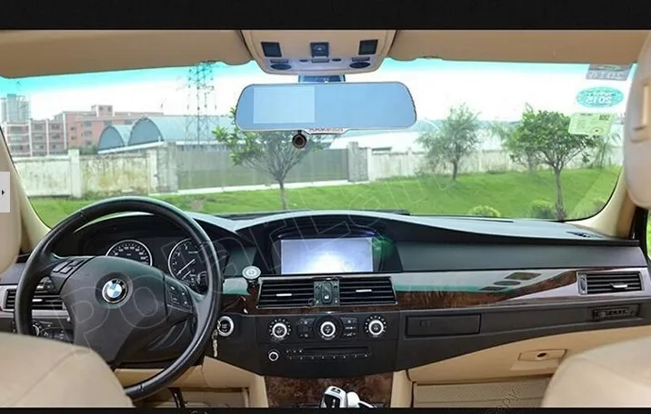 Автомобильный gps навигатор DVR зеркальная камера 5 дюймов зеркало заднего вида для android HD камера рекордер заднего вида Двойной объектив сенсорный экран