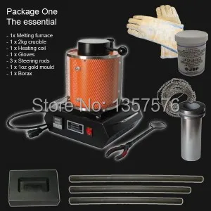 110/220V power 1700 High-temperature Gold Melting Furnace 2KG Graphite Crucible Mini Melt Scrap &amp Silver | Украшения и