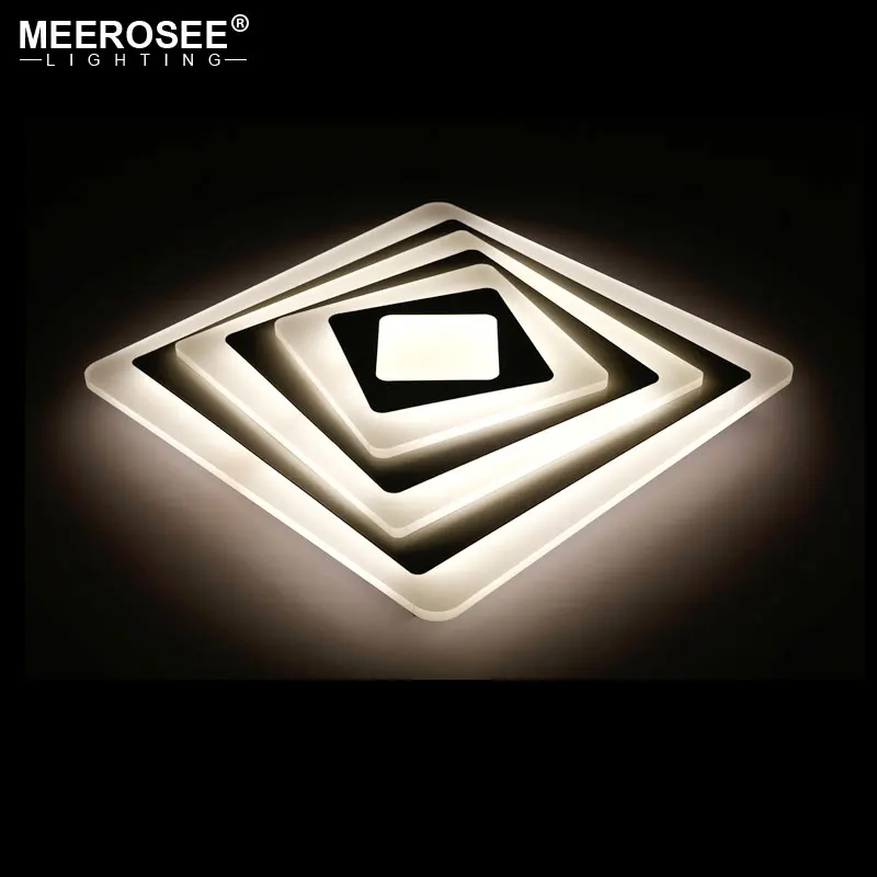 Square Acrylic LED Ceiling Light Fixture Living room Bedroom Decorative Lamp Kitchen Lighting Super-thin Luminarie | Освещение