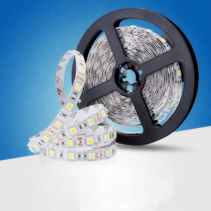 Светодиодный 5 М 5050 SMD патч-полосы светильник предпочтительный проект DC 12 В белый/теплый белый/красный/зеленый/синий IP30/IP65/IP68 аквариум водонепроницаемый