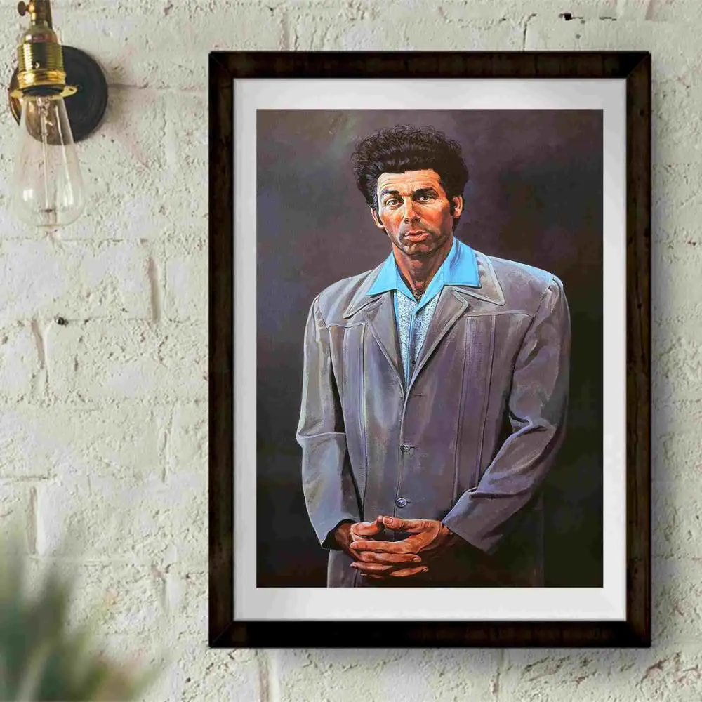 Seinfeld Kramer портрет Книги по искусству работы стене Книги по искусству холст живопись плакат для домашнего декора Плакаты и принты без рамы декоративные панно - Цвет: 1