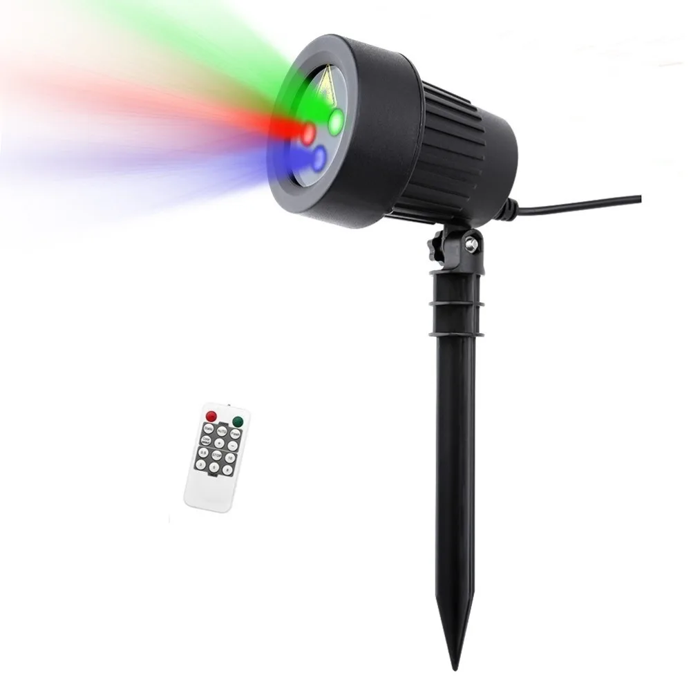 RGB Christmas laser light Static Twinkle Star Laser Projector Garden Outdoor Waterproof Xmas Holiday Shower Lighting RF Remote