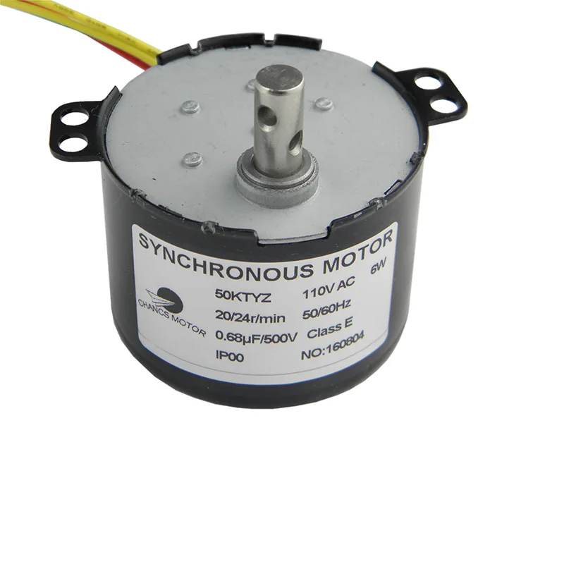 CHANCS 50 KTYZ AC 110 V 20-24 RPM Синхронный Мотор шестерни ed 6 W CE передача мотор