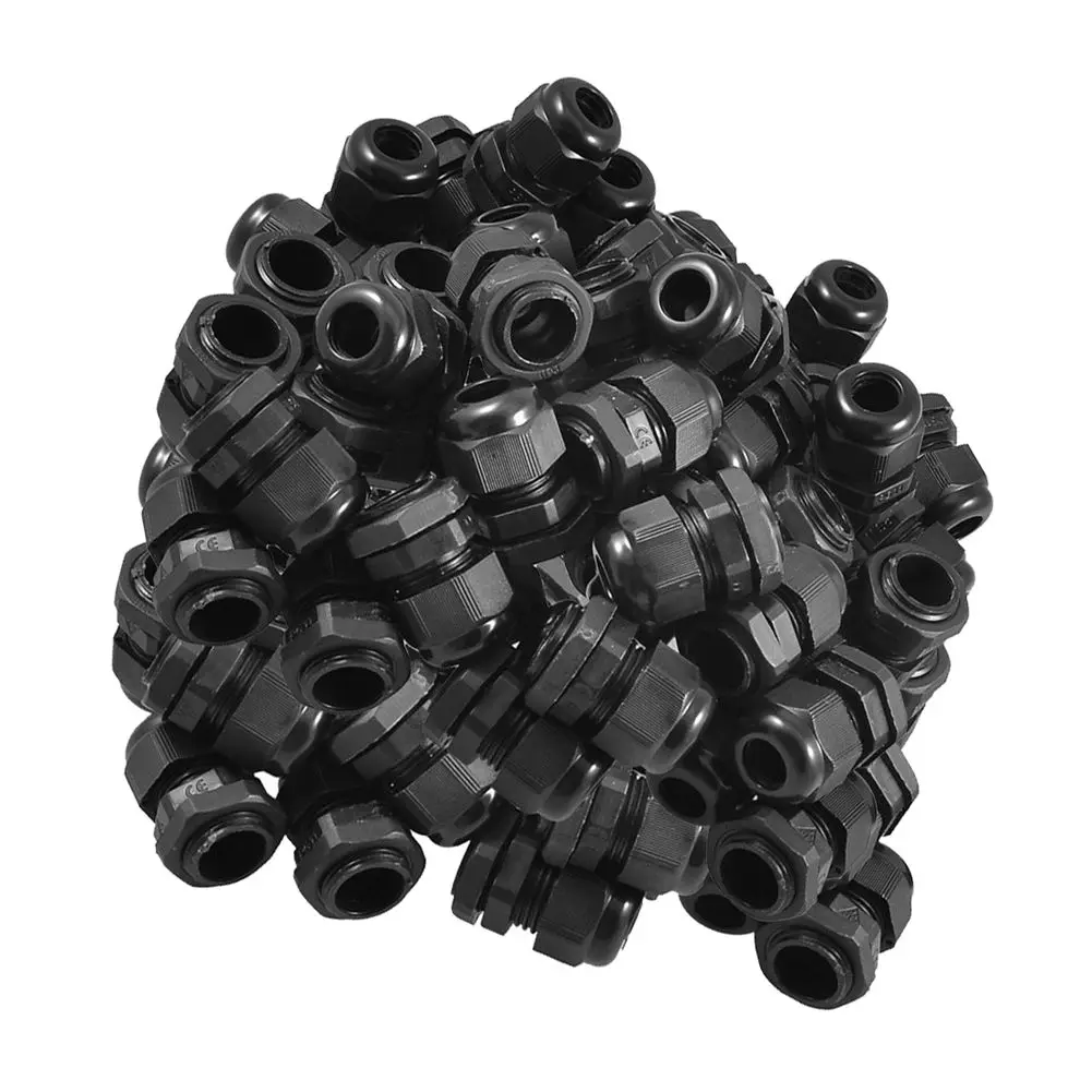 Cheapest 50 x Black Plastic Waterproof Connector PG11 5-10mm Diameter Cable Gland |