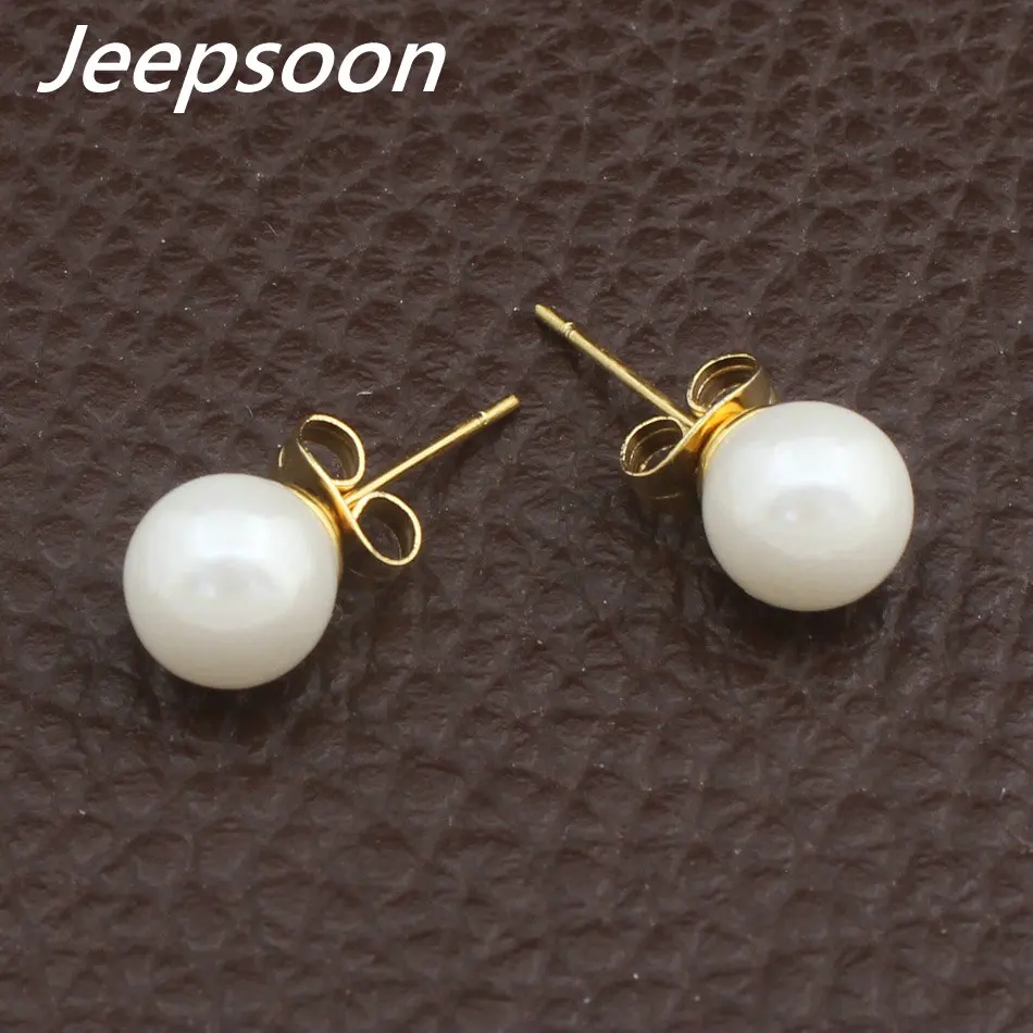 Новейшие Модные ювелирные изделия из нержавеющей стали золотого цвета круглые