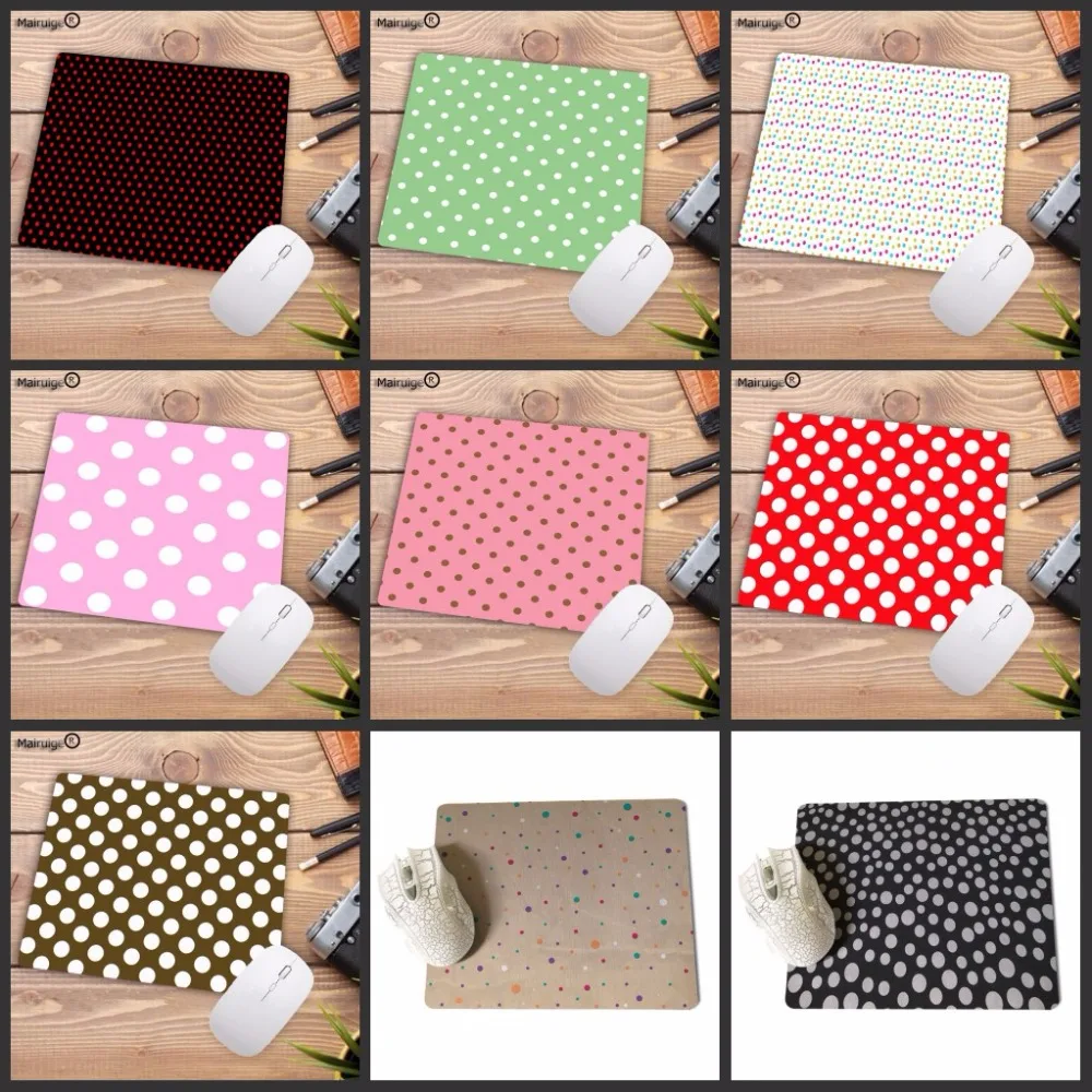 Mairuige white Gold Pink Polka Dots High Speed New Mousepad Size for 18X22CM Gaming Mousepads Big promotion For Russia | Компьютеры и