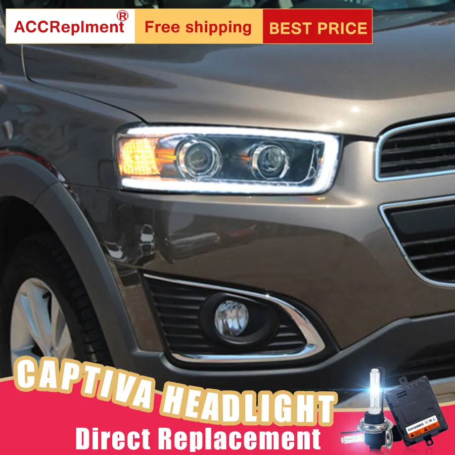 2 шт. светодиодный светодиодные фары для Chevrolet Captiva 2008-2014 ные Автомобильные