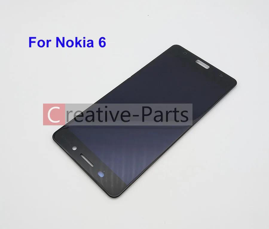 Оригинальный ЖК-дисплей для Nokia 6 черный цвет с сенсорным стеклом дигитайзер