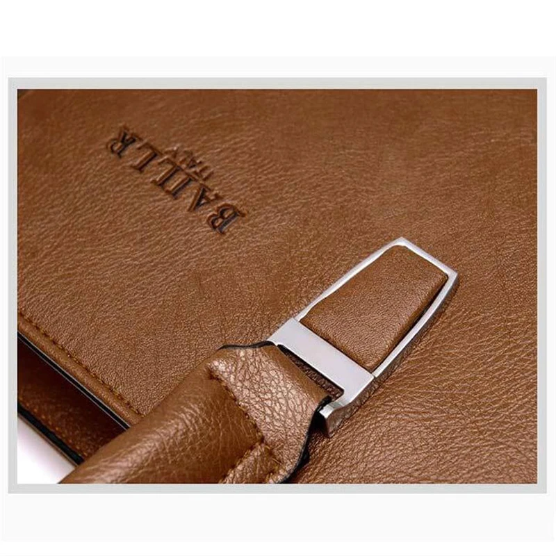 Модный простой мужской портфель BAILLR от известного бренда деловая сумка из