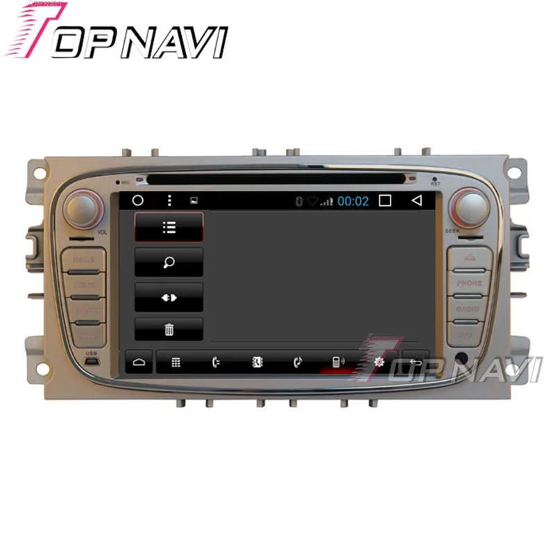 TOPNAVI четырехъядерный 16G Android 6 0 Автомобильный Радио Стерео GPS навигация для Ford Focus