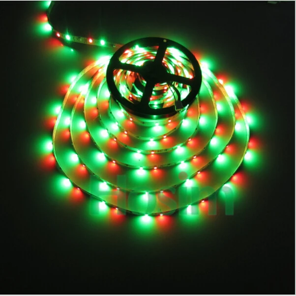 Бесплатная доставка 3528 RGB светодиодная двойная лента PCB 5 м 300SMD tira полоса белая
