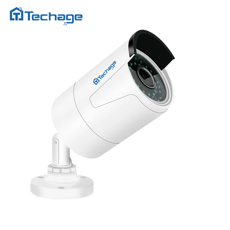 Techage H.265 4mp 2592*1520 безопасности POE IP Камера открытый Водонепроницаемый P2P Onvif