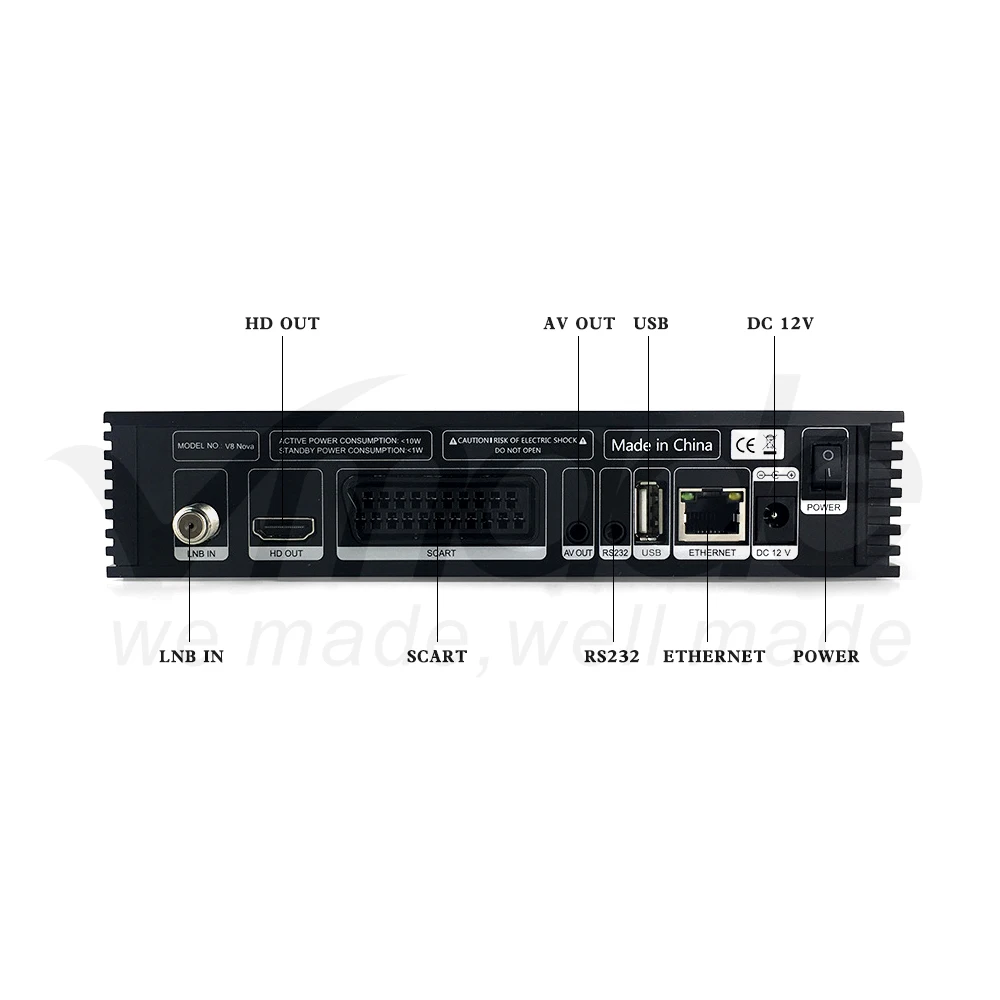 V8 Nova Satellite Receiver Gtmedia V8 NOVA HD 1080P Europe Clines cccam for 1 Year Spain Built Wifi V9 Super Power by V8 Super