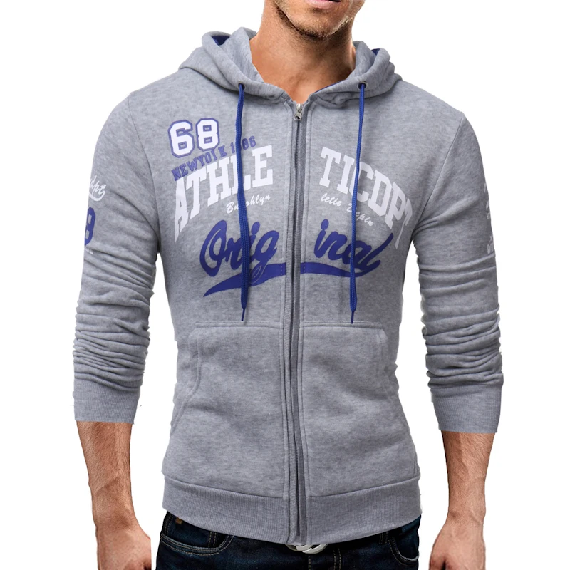 2018 толстовки мужские Sudaderas Hombre хип-хоп брендовые с капюшоном на молнии буквенным