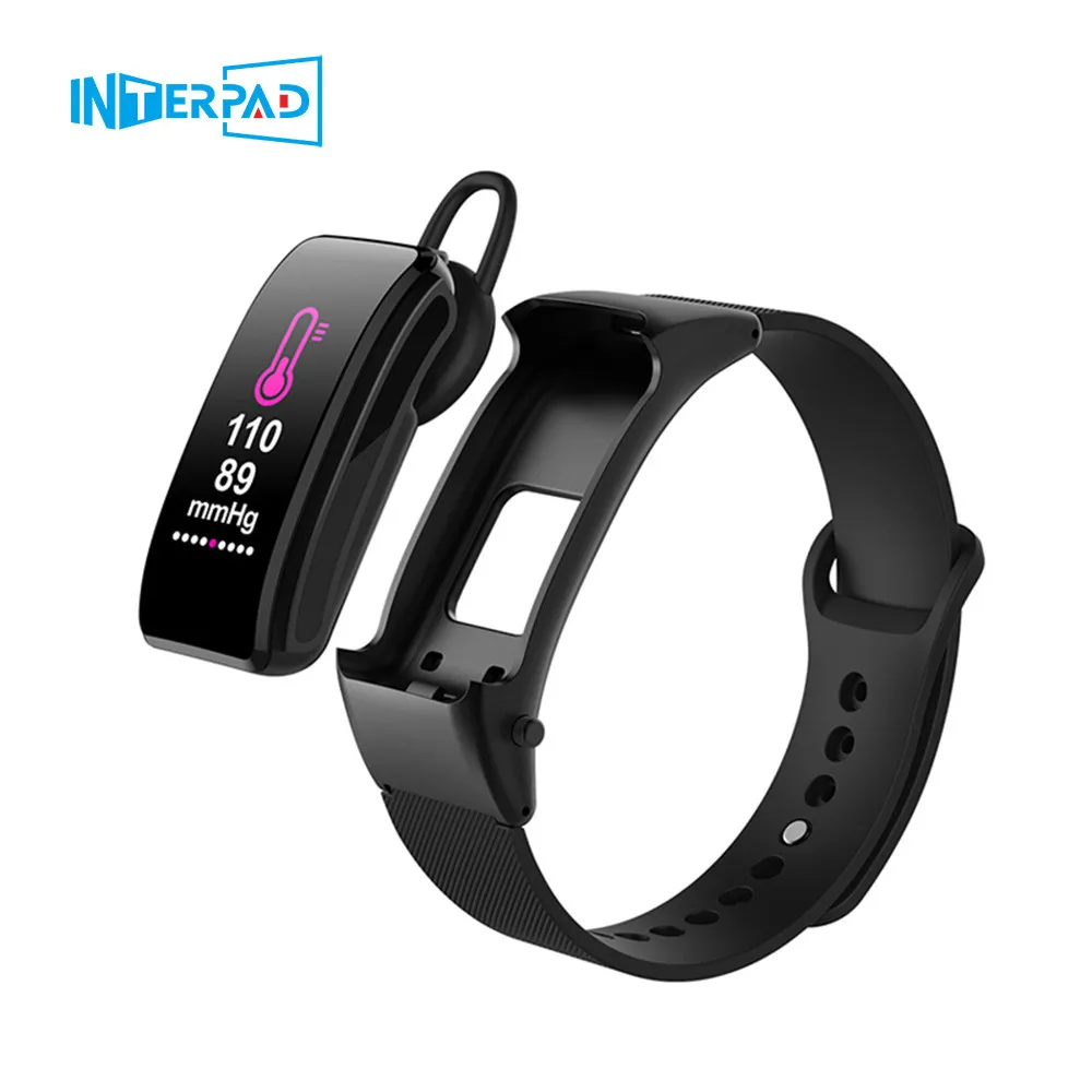 Новые спортивные мужские Смарт часы Interpad для Android iOS телефон с наушниками монитор