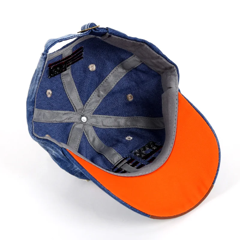 LovinBecia летний красивый бейсболка для мальчиков малышей Дети письмо джинсовые