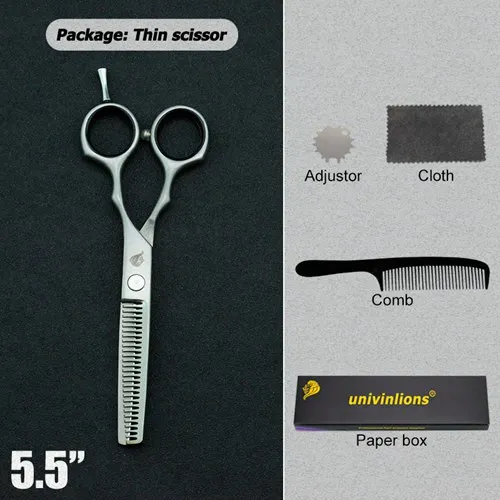 5504YIN-THIN 5," Черные ножницы для волос, парикмахерские ножницы-бритва, горячие ножницы для стрижки волос, дешевые парикмахерские инструменты, Машинка для стрижки волос, детские ножницы - Цвет: 5504YIN-THIN